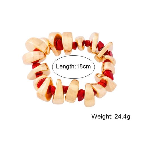 FFLACELL Irregular Acrylic Stone Necklace - Trendy Statement Jewelry - A bracelet 1pcs