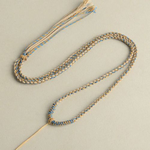 Colourful Cotton Pendant Necklace - Vintage Fashion Accessory