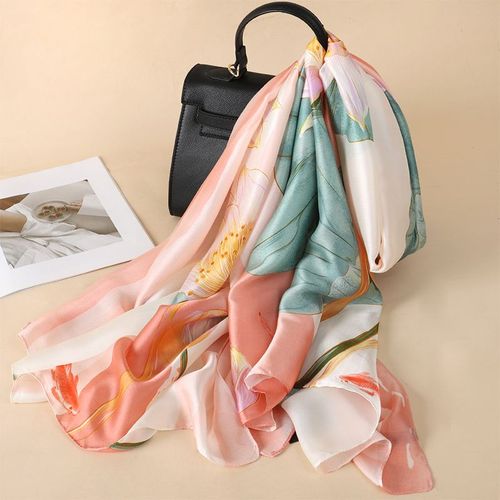 RUNMEIFA Fashionable Printed Polyester Scarf - Multifunctional Accessory - JNF029-02 / 90x180cm