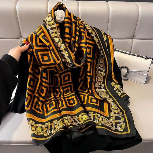 RUNMEIFA Fashionable Printed Polyester Scarf - Multifunctional Accessory
