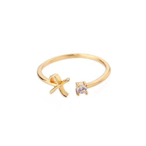 Trendy Stainless Steel Letter Rings - Adjustable Initials Fashion Jewellery