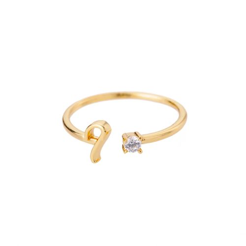 Trendy Stainless Steel Letter Rings - Adjustable Initials Fashion Jewellery