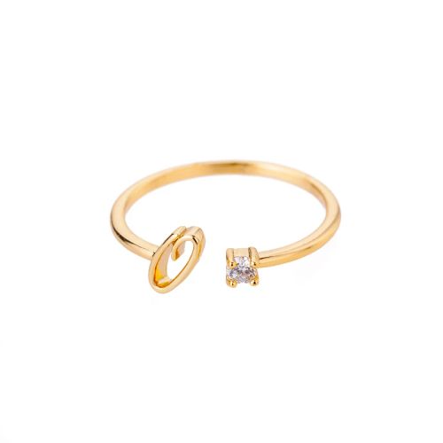 Trendy Stainless Steel Letter Rings - Adjustable Initials Fashion Jewellery