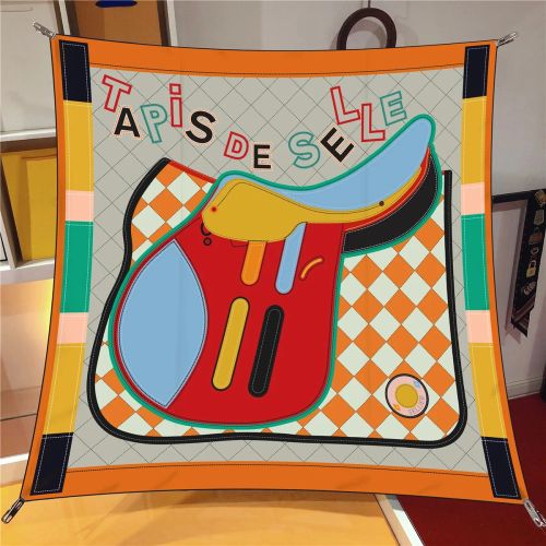 IROJEFF Luxury 100% Twill Silk Scarf - Fashionable 90x90CM Square Scarf