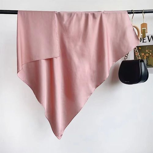 SENAIFEI Multifunctional Silk-Feeling Scarf 90x90cm - Style & Comfort
