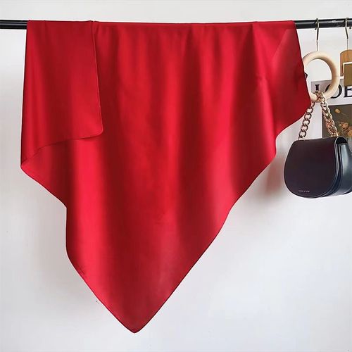 SENAIFEI Multifunctional Silk-Feeling Scarf 90x90cm - Style & Comfort