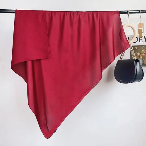 SENAIFEI Multifunctional Silk-Feeling Scarf 90x90cm - Style & Comfort