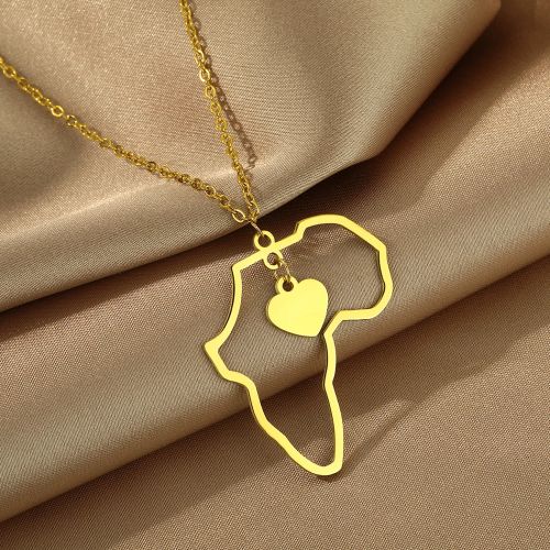 Skull Necklace Pendant - Stylish Gold Stainless Steel Accessory - PA1277