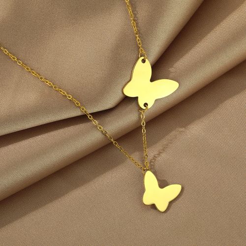 Skull Necklace Pendant - Stylish Gold Stainless Steel Accessory - PA1299