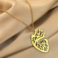 Skull Necklace Pendant - Stylish Gold Stainless Steel Accessory