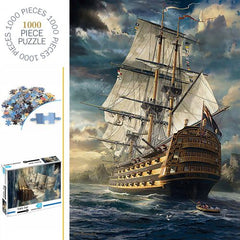 SONGYI 1000pcs Durable Jigsaw Puzzles - Fun Family Educational Games - Sails Set