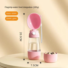 Portable Dog Water Bowl & Food Dispenser - Travel Pet Supplies