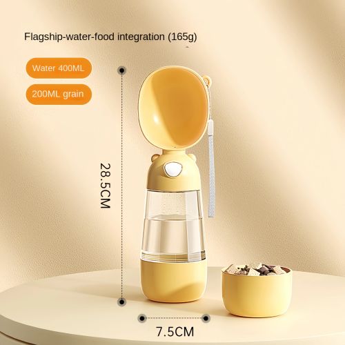 Portable Dog Water Bowl & Food Dispenser - Travel Pet Supplies