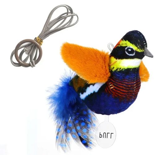 Squeaky PP Cotton Cat Toy - Safe Entertaining Stress Relief