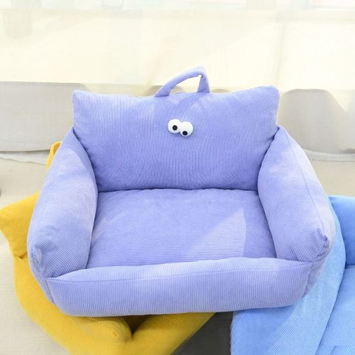 Luxury Eco-Friendly Pet Bed - Comfort & Warmth for Small Dogs - purple / S