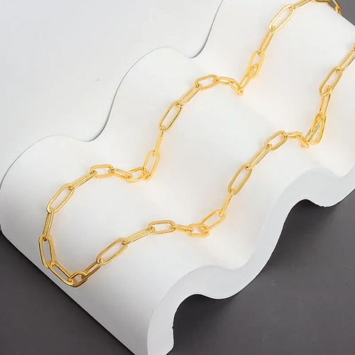 BFCLUB Elegant Hollowout Geometric Pendant Necklace for Parties - Gold-color