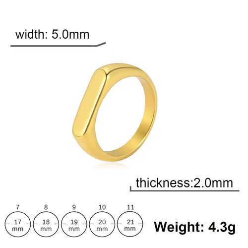 Skyrim Stainless Steel Wedding Bands - Stylish & Durable Rings - Gold Color / 6