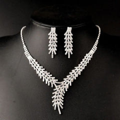 Charming Mimosa Flower Jewellery Set - Elegant Earrings & Necklace
