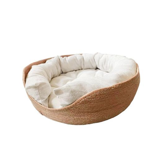 Hoopet Bamboo Pet Bed – Breathable Cozy Nest for Cats & Puppies
