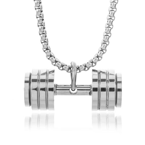 Stainless Steel Pendant Necklace - Fashionable Gift for Friends - AL12718-Silver