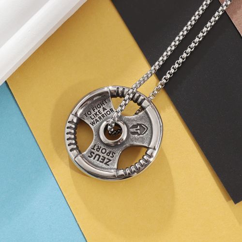 Stainless Steel Pendant Necklace - Fashionable Gift for Friends