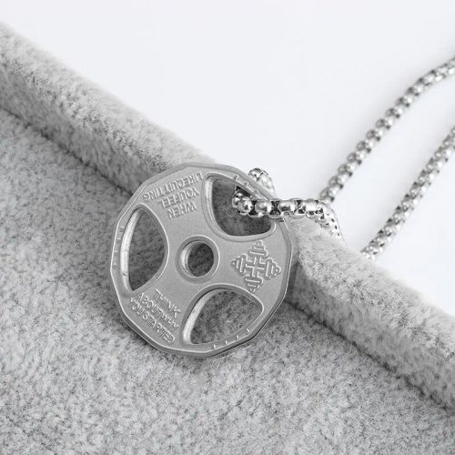 Stainless Steel Pendant Necklace - Fashionable Gift for Friends