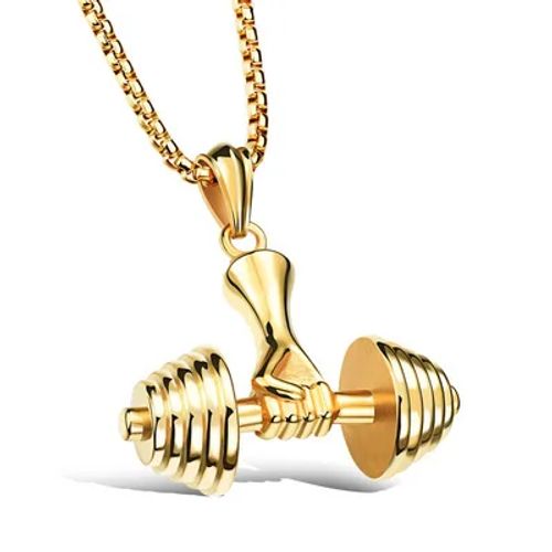Stainless Steel Pendant Necklace - Fashionable Gift for Friends - LZ0185-Gold