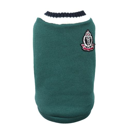Winter Pet Dog Clothes - Warm Windproof Jacket for Small Medium Dogs - School green / L