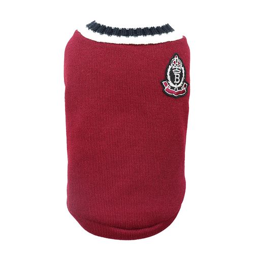 Winter Pet Dog Clothes - Warm Windproof Jacket for Small Medium Dogs - School red / XL