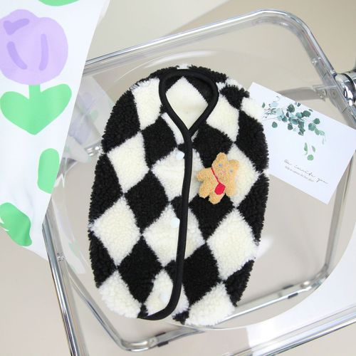 Winter Pet Dog Clothes - Warm Windproof Jacket for Small Medium Dogs - British style black / XL