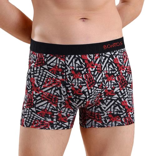 Boxer Shorts - Comfortable Cotton Blend Breathable Underwear - B2-print2 / S