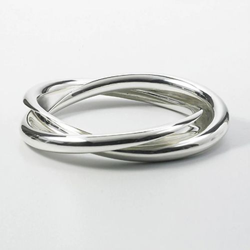 CAOSHI Geometric Brass Wedding Bands - Trendy Fashion Rings - F854 / 6