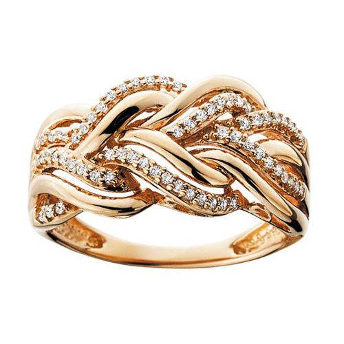 CAOSHI Geometric Brass Wedding Bands - Trendy Fashion Rings - F1624 / 9