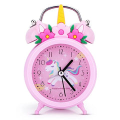 Unicorn Kids Alarm Clock with Backlight - Cute Desk Clock for Children