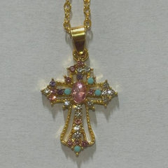 Faitolagi Stylish Cross Pendant Necklace - Trendy Fashion Accessory
