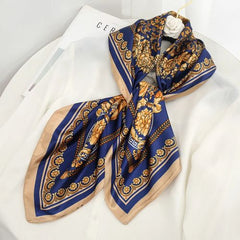 SANMAIHUA Luxury Silk Scarf - Fashionable 90x90CM Sunscreen Shawl