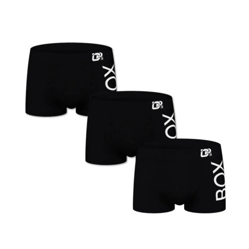Comfortable Breathable Boxer Panties - Soft & Stylish Underwear - 3OR212-BK / M
