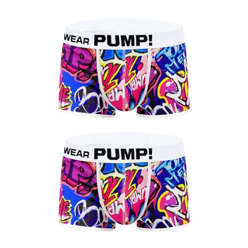 Men Underwear Boxershorts Cotton Low Waist Fun Design MP225 - 2MP225-WH / XXL