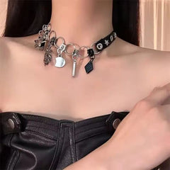 Cyberpunk Zipper Necklace - Fashionable Chain for Unique Style