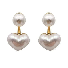 Elegant Heart Pendant Pearl Necklace - Affordable Sophistication