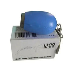 MOONBIFFY Portable Projection Alarm Clock Keychain - LED Time Display