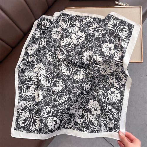 SENAIFEI Fashion Floral Print Scarf - Lightweight Stylish Accessory - JNC1038-01