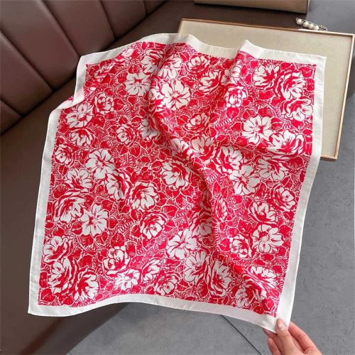 SENAIFEI Fashion Floral Print Scarf - Lightweight Stylish Accessory - JNC1038-02