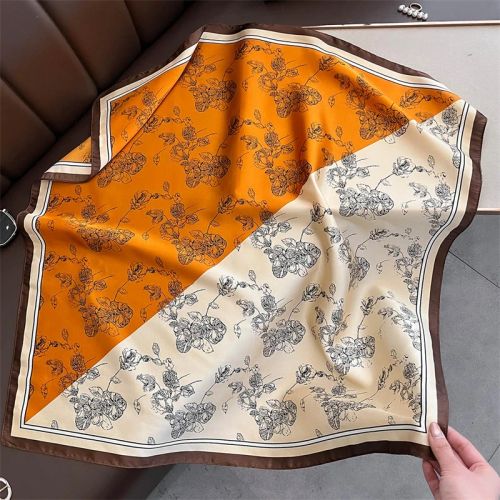 SENAIFEI Fashion Floral Print Scarf - Lightweight Stylish Accessory - JNC1036-02