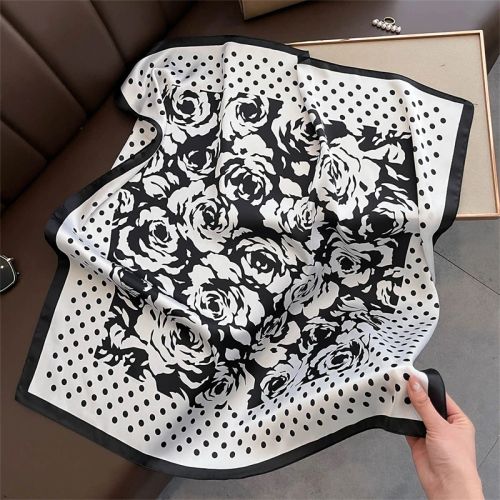SENAIFEI Fashion Floral Print Scarf - Lightweight Stylish Accessory - JNC1039-01
