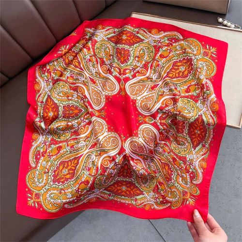 SENAIFEI Fashion Floral Print Scarf - Lightweight Stylish Accessory