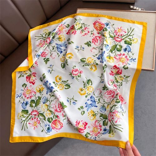 SENAIFEI Fashion Floral Print Scarf - Lightweight Stylish Accessory - JNC1027-01