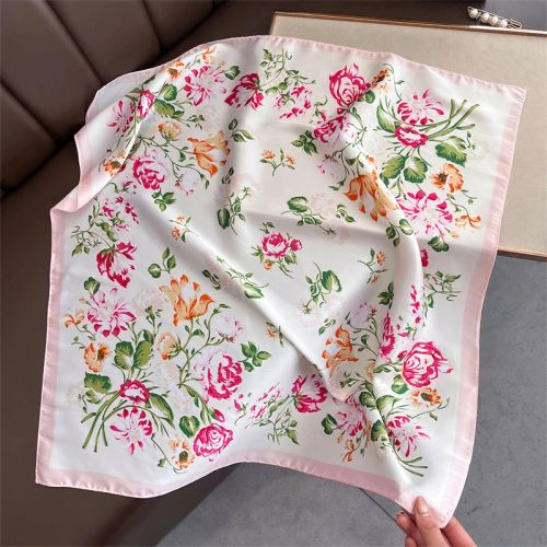 SENAIFEI Fashion Floral Print Scarf - Lightweight Stylish Accessory