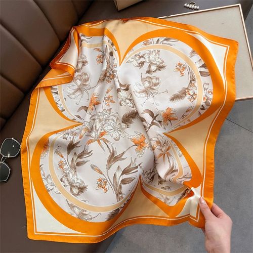 SENAIFEI Fashion Floral Print Scarf - Lightweight Stylish Accessory