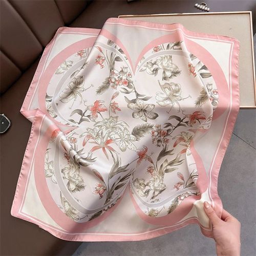 SENAIFEI Fashion Floral Print Scarf - Lightweight Stylish Accessory